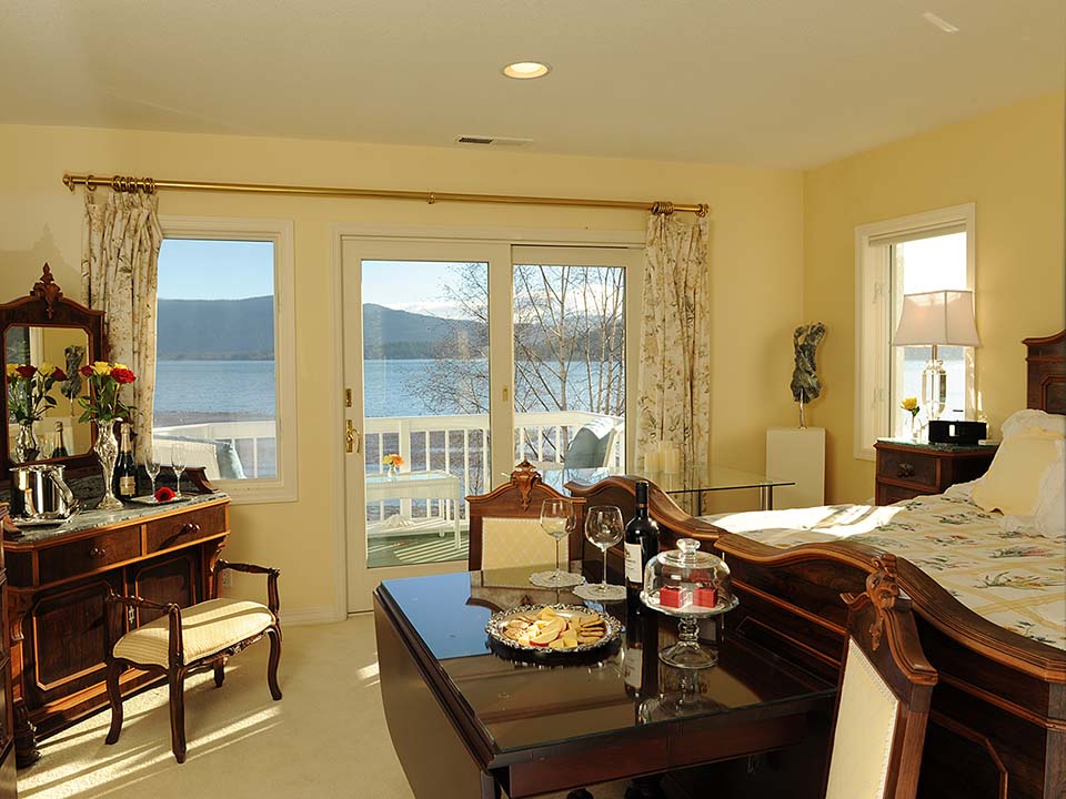 Suite 2:  Lake View with Private Walk-out Balcony